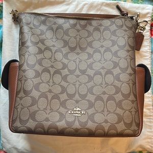 Coach Penny shoulder bag in signature canvas